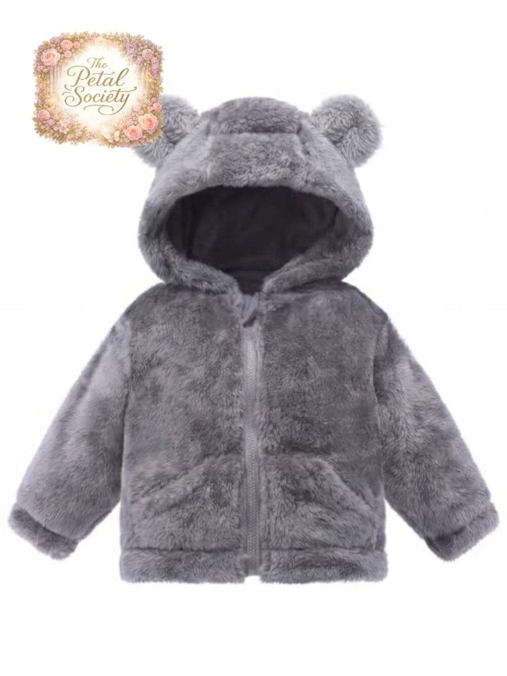 Toddler Fleece Jacket Sherpa Hoodie Zip Up Winter Coat Kids Boys Girls
